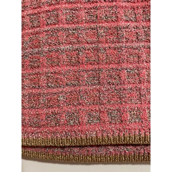 L'Agence Julius Tweed Waffle Stitch Knit Stretch Mini Skirt size M NWT